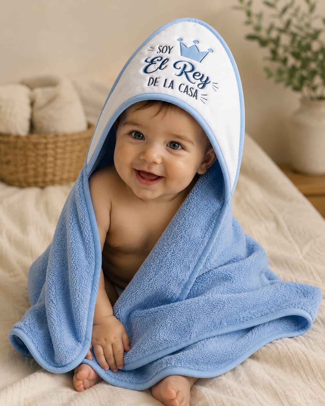 Pack Completo Bebé | Capa de Baño + 8 Toallas Premium | 100% Algodón Portugués